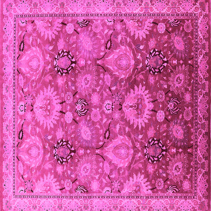 Square Oriental Pink Industrial Rug, urb3046pnk