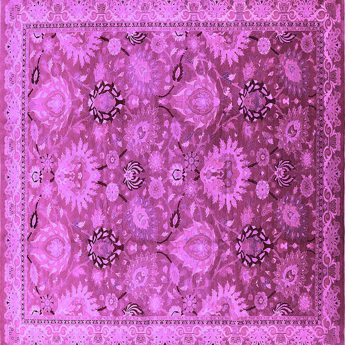 Square Oriental Purple Industrial Rug, urb3046pur