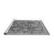 Sideview of Machine Washable Oriental Gray Industrial Rug, wshurb3046gry