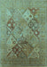 Oriental Light Blue Industrial Rug, urb3047lblu