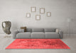 Industrial Red Washable Rugs