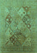 Oriental Turquoise Industrial Rug, urb3047turq