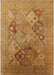 Mid-Century Modern Mahogany Brown Oriental Rug, urb3047