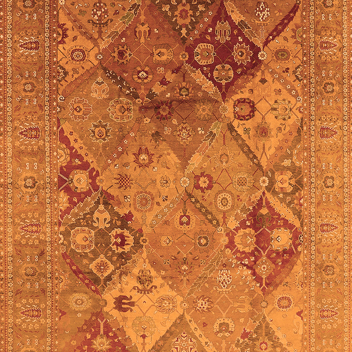 Oriental Orange Industrial Rug, urb3047org