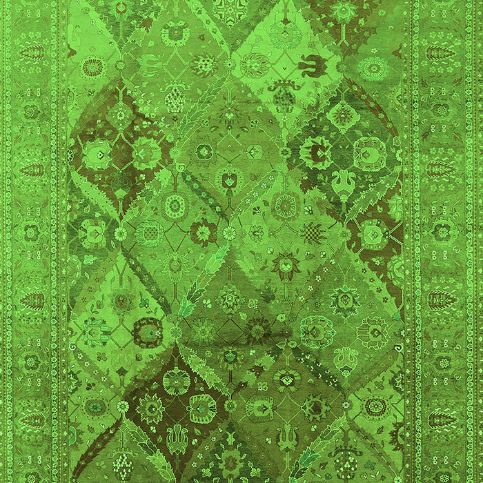 Oriental Green Industrial Rug, urb3047grn