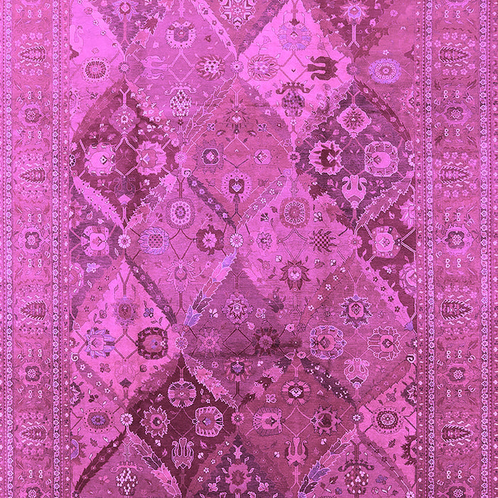 Machine Washable Oriental Purple Industrial Area Rugs, wshurb3047pur