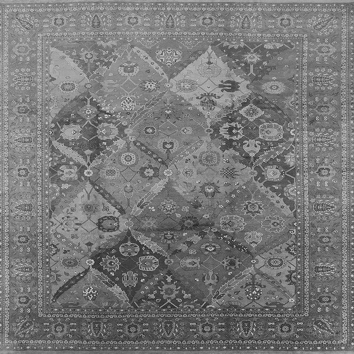 Square Oriental Gray Industrial Rug, urb3047gry