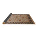 Sideview of Mid-Century Modern Sienna Brown Oriental Rug, urb3048