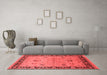 Industrial Red Washable Rugs