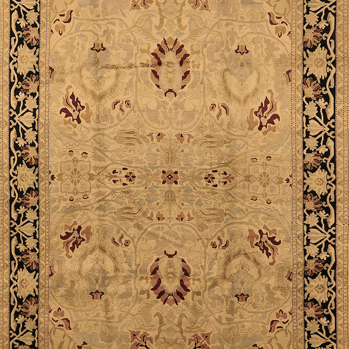 Machine Washable Oriental Brown Industrial Rug, wshurb3048brn