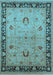 Oriental Light Blue Industrial Rug, urb3048lblu