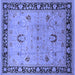 Square Oriental Blue Industrial Rug, urb3048blu