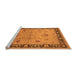 Sideview of Machine Washable Oriental Orange Industrial Area Rugs, wshurb3048org