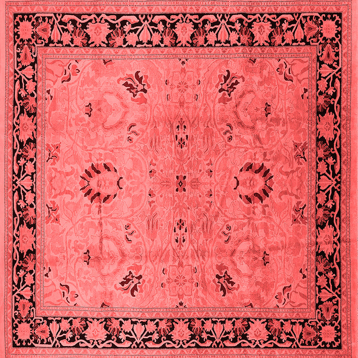 Machine Washable Oriental Red Industrial Rug, wshurb3048red