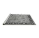 Sideview of Machine Washable Oriental Gray Industrial Rug, wshurb3048gry