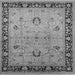 Square Machine Washable Oriental Gray Industrial Rug, wshurb3048gry