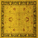 Square Oriental Yellow Industrial Rug, urb3048yw