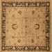 Square Oriental Brown Industrial Rug, urb3048brn