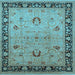 Square Oriental Light Blue Industrial Rug, urb3048lblu