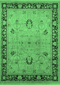 Oriental Emerald Green Industrial Rug, urb3048emgrn