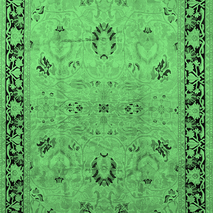 Oriental Emerald Green Industrial Rug, urb3048emgrn