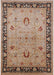 Mid-Century Modern Sienna Brown Oriental Rug, urb3048