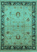 Oriental Turquoise Industrial Rug, urb3048turq