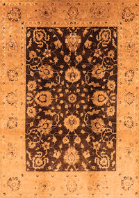 Oriental Orange Industrial Rug, urb3049org