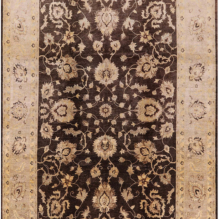 Mid-Century Modern Sangria Brown Oriental Rug, urb3049