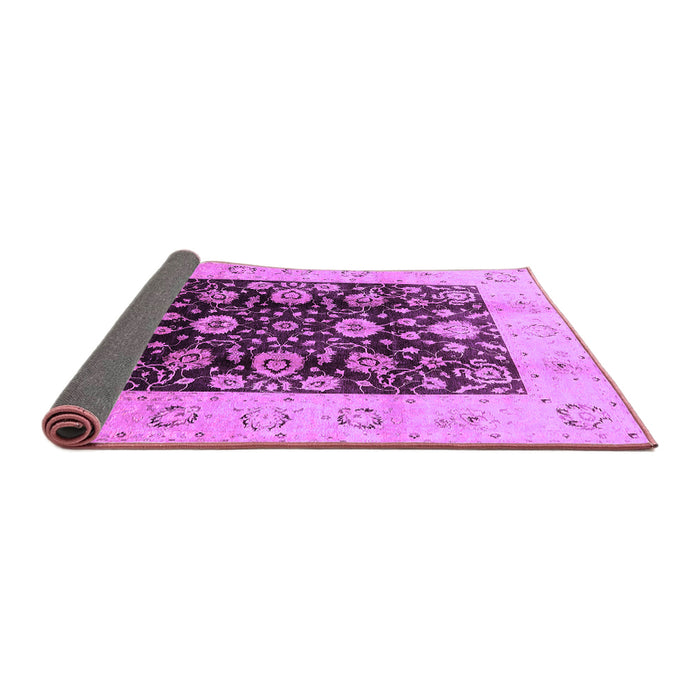 Sideview of Oriental Purple Industrial Rug, urb3049pur