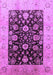 Machine Washable Oriental Purple Industrial Area Rugs, wshurb3049pur