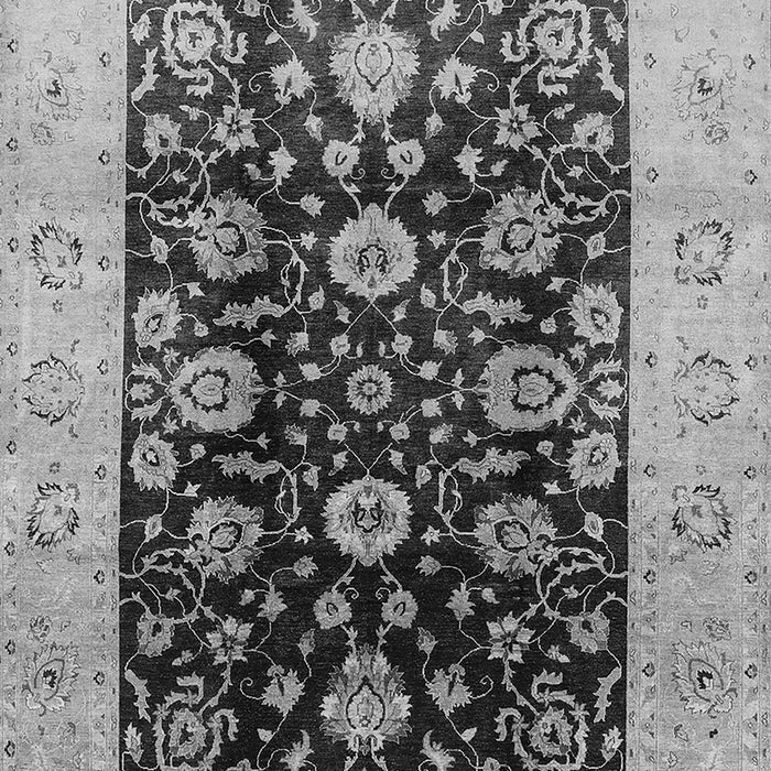 Machine Washable Oriental Gray Industrial Rug, wshurb3049gry