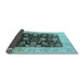 Sideview of Oriental Light Blue Industrial Rug, urb3049lblu