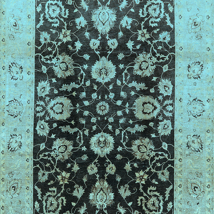 Oriental Light Blue Industrial Rug, urb3049lblu