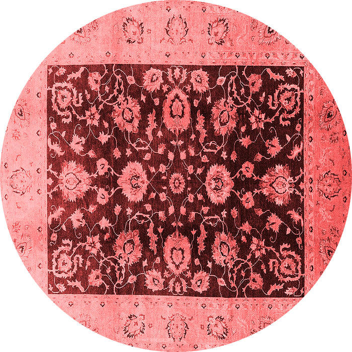 Machine Washable Oriental Red Industrial Rug, wshurb3049red