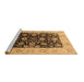 Sideview of Machine Washable Oriental Brown Industrial Rug, wshurb3049brn