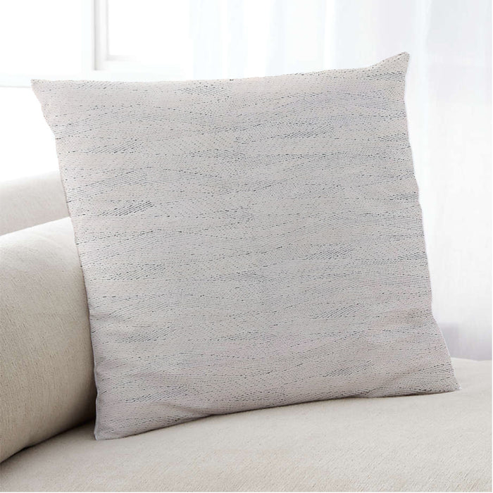 Lifestyle Image of Mid-Century Modern Urban Square Linen Beige Throw Pillow, 18 inch by 18 inch, pwurb304