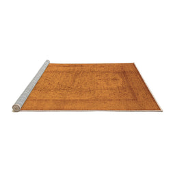 Sideview of Machine Washable Oriental Orange Industrial Area Rugs, wshurb3050org