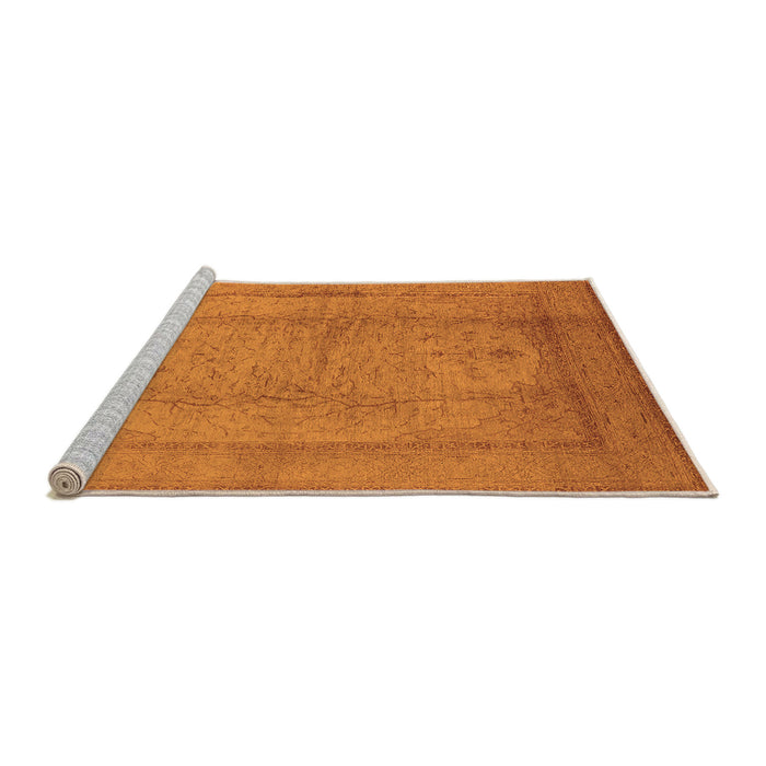 Sideview of Machine Washable Oriental Orange Industrial Area Rugs, wshurb3050org