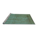 Sideview of Machine Washable Oriental Light Blue Industrial Rug, wshurb3050lblu