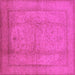 Square Oriental Pink Industrial Rug, urb3050pnk