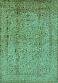 Oriental Turquoise Industrial Rug, urb3050turq