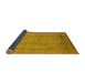 Sideview of Oriental Yellow Industrial Rug, urb3050yw