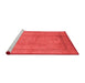 Industrial Red Washable Rugs