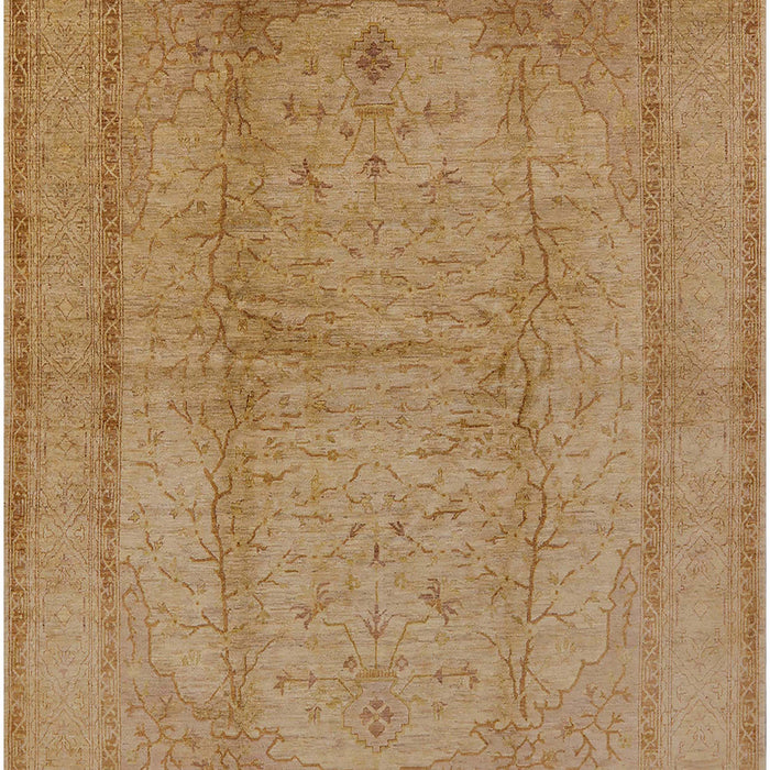 Mid-Century Modern Brown Oriental Rug, urb3050