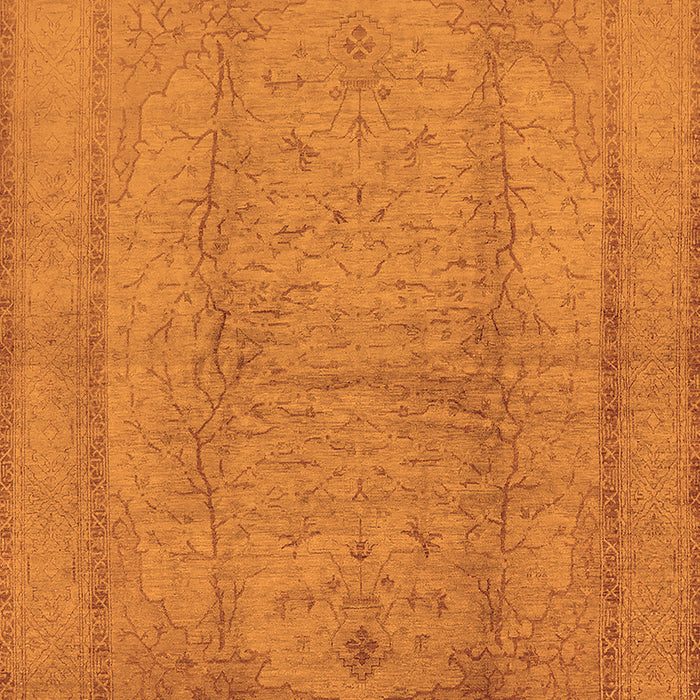 Machine Washable Oriental Orange Industrial Area Rugs, wshurb3050org