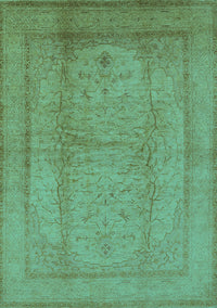 Oriental Turquoise Industrial Rug, urb3051turq