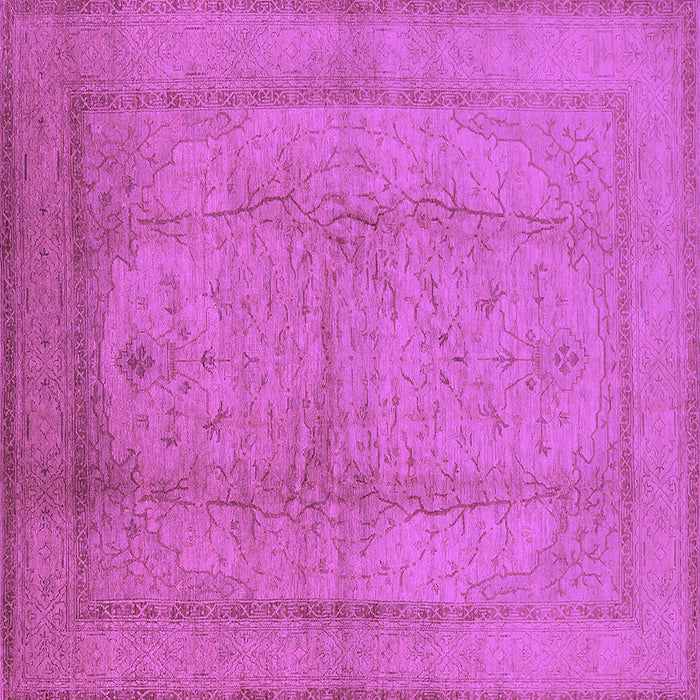 Square Oriental Purple Industrial Rug, urb3051pur