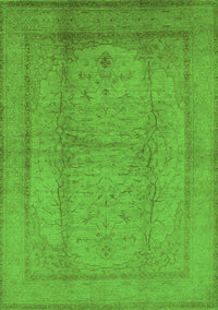 Oriental Green Industrial Rug, urb3051grn