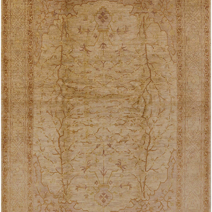 Mid-Century Modern Brown Oriental Rug, urb3051